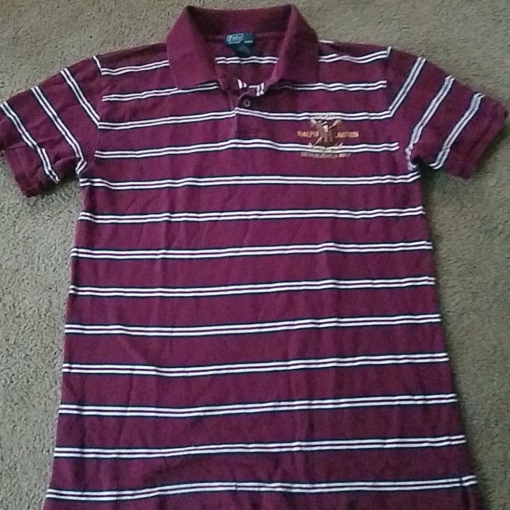 Boys Polo short sleeve shirt size l